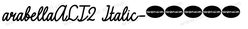 arabellaALT2 Italic字体转换